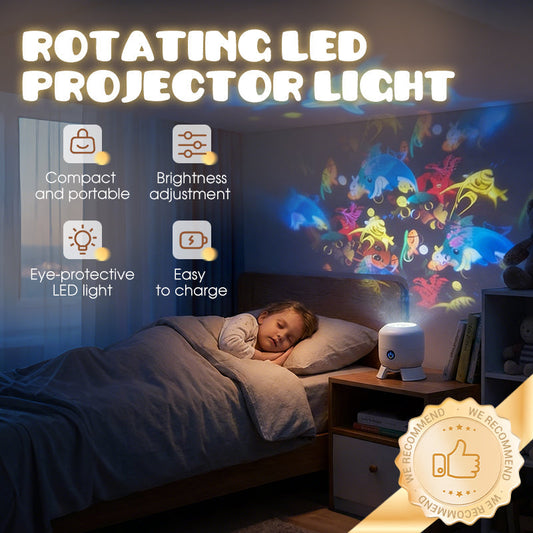 Projetor LED Rotativo Dinâmico – Efeitos de Luz Incríveis!