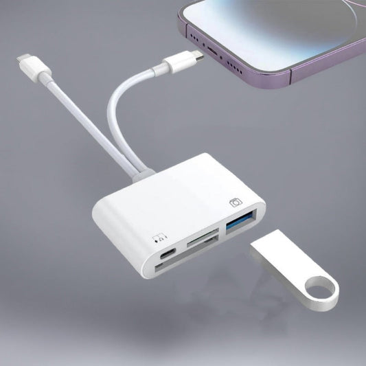 Leitor de Cartão de Memória USB-C 3 em 1