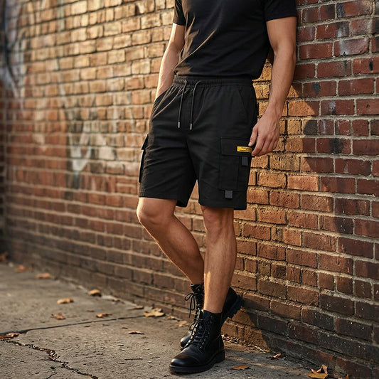 🔥LIQUIDAÇÃO DE VERÃO 2026🔥Bermudas Cargo Casuais Masculinas com Cordão Ajustável na Cintura