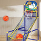 ⏰ 50% DE DESCONTO AGORA! ⛹️ Entrega Rápida 🚚💨 Jogo de Basquete Arcade Infantil para Ambiente Interno com 4 Bolas 🏀