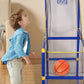 ⏰ 50% DE DESCONTO AGORA! ⛹️ Entrega Rápida 🚚💨 Jogo de Basquete Arcade Infantil para Ambiente Interno com 4 Bolas 🏀