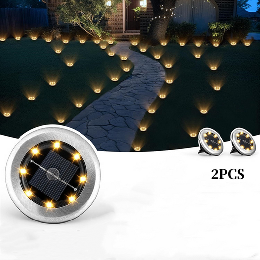 💡 50% DE DESCONTO AGORA! ☀️ Luz Solar de Solo Impermeável Externa – Kit com 2 Unidades, Liga/Desliga Automático, ideal para calçadas e jardins 🏡