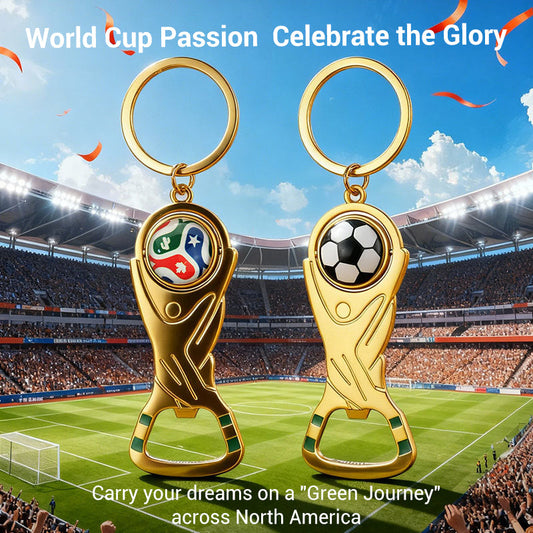 Chaveiro Abridor de Garrafa de Cerveja Taça Copa do Mundo 2026