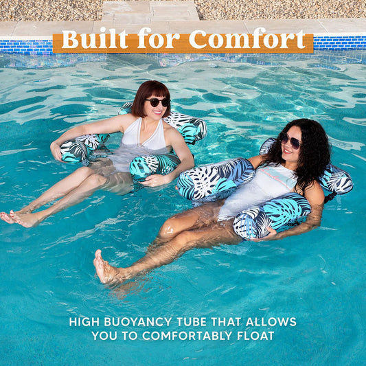 🏖️💺 Cadeira Flutuante Inflável – Confortável, Estável e Ideal para Relaxar na Água 🏊🌊