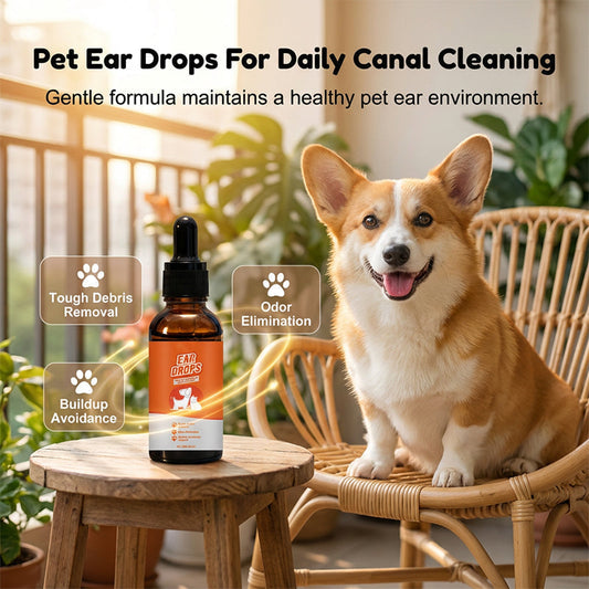 🐶🐱 Gotas Oculares Naturais para Cães e Gatos – Alívio de Coceira e Acúmulo de Cera