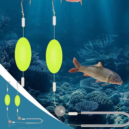 🏆MAIS VENDIDO 2026!🔥 Conjunto de Pesca com Dois Anzóis Invertidos no Fundo! 🎣