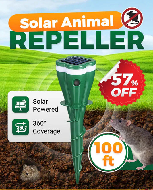 Repelente Solar à Prova d'Água com Parafuso para Toupeiras