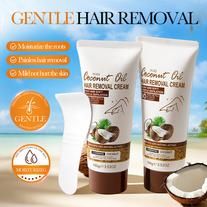 🎁NOVIDADES 2026 – 50% DE DESCONTO💖Creme Depilatório com Óleo de Coco para Pele Suave