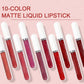 🔥Promoção por Tempo Limitado – 50% OFF💝10 Unidades de Gloss Labial Mate, Impermeável e Longa Duração