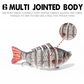 🎣 50% OFF! 🐟 Isca Biônica Multisegmentada – Movimento Realista, Atraente e Perfeita para Peixes Grandes 🌊