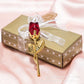 Compre 1 Leve 1 !✨Rosa de Cristal Metálica Amor Eterno – Presente Atemporal para Dia dos Namorados, Dia das Mães, Aniversários e Bodas. Design de Cristal Resistente à Água e Durável. Decoração Personalizada para Casamento.