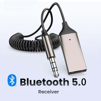 Receptor de Áudio Bluetooth 5.0 com Cabo USB - Adaptador de Áudio