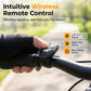 Iluminação Inteligente para Bicicleta 🔦 Luz Intermitente Sem Fio + Seta de Direção com Controle Remoto 💡 Alta Visibilidade, Impermeável e Recarga Rápida 👀