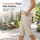 Calça Capri Feminina Casual Algodão e Linho