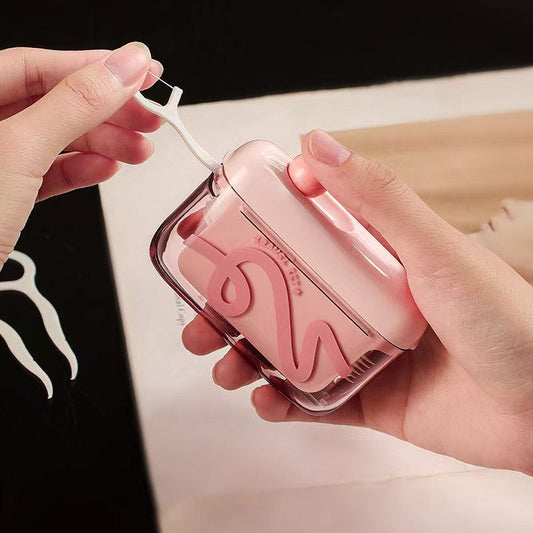 🚀Dispenser Automático de Armazenamento de Fio Dental com Abertura Rápida