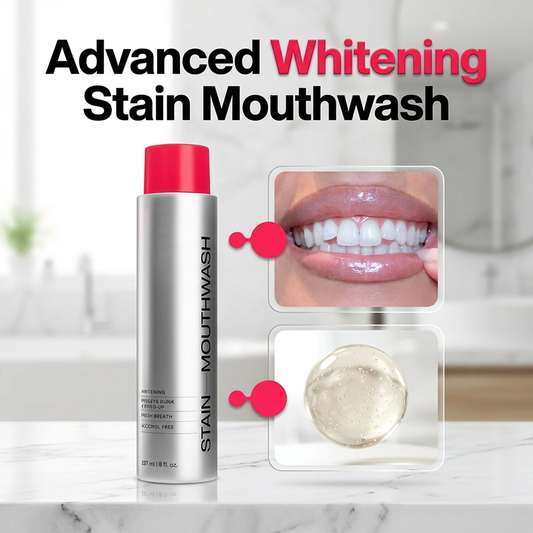 🥳PROMOÇÃO QUENTE 2026🥳💞Mais de 50Mil Vendidos!😁✨Enxaguante Bucal Branqueador Removedor de Manchas – Elimina manchas de café e chá, sem álcool. Liga resíduos instantaneamente, refrescante mentolado de longa duração. Suave o suficiente para uso diário. 🦷💙