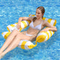 🔥 Cadeira Lounge Inflável Listrada para Piscina 🏖️✨ Oferta imperdível! Conforto total para relaxar no verão