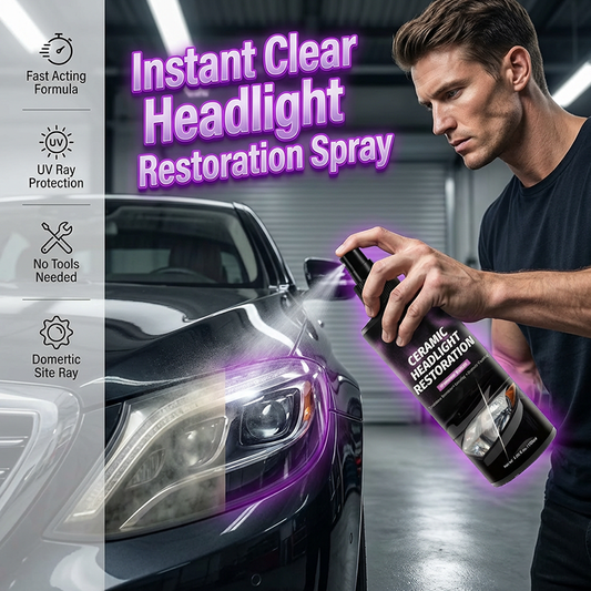 🔥Compre Mais, Economize Mais🔥Spray Restaurador de Faróis com Revestimento Cerâmico