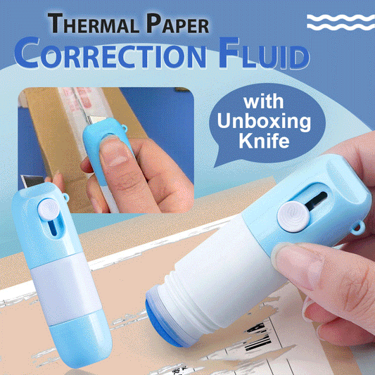 ⚡COMPRE 1 LEVE 1 GRÁTIS⚡ Corretivo para Papel Térmico com Canivete de Abertura