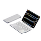 Teclado dobrável ultrafino com touchpad e suporte integrados