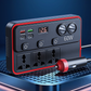 Carregador Multifuncional para Carro com Tomadas CA e USB