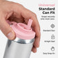 🌞 Desfrute da Primavera com 50% de Desconto! 🥤   Tampa de Lata de Silicone com Canudo – Tampa Antivazamento para Latas de Bebida Padrão