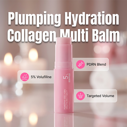 🥳PROMOÇÃO 2026🥳💕Bálsamo Volumoso de Colágeno Rosa PDRN | Bastão multifuncional com Volufilina, PDRN e NAD para manter a aparência jovem