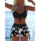 📢📢 Último dia – 50% de desconto!! ⏰ Conjunto de biquíni feminino – top com cordão e short curto, diversos modelos 🩱 Ideal para praia e piscina