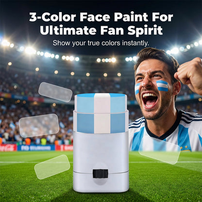 🔥⚽Bastão de pintura facial listrada tripla – segura e fácil de remover – pagamento na entrega 🎨✅