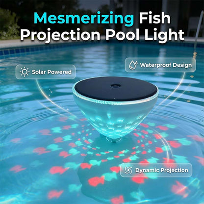 🥳2026 LANÇAMENTO QUENTE🥳💞MAIS DE 50 MIL UNIDADES VENDIDAS!🐟🌊 DESCONTO DE 50%! Luz flutuante para piscina – sem necessidade de pilhas, projeção com tema de peixes. Deixa sua piscina parecendo um aquário. Decoração incrível para jardim! 🏊‍♂️🎉