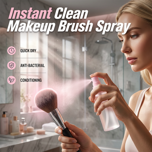 Spray limpador instantâneo para pincéis de maquiagem
