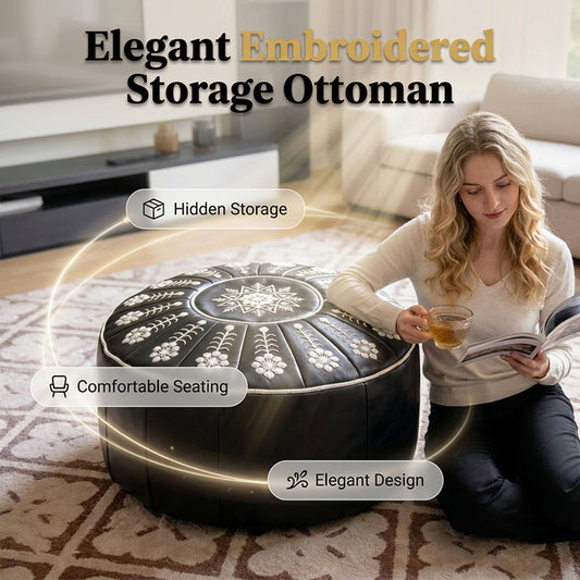 🥳PROMOÇÃO QUENTE 2026🥳💞MAIS DE 50 MIL UNIDADES VENDIDAS!🏡🔊50% DE DESCONTO! 🧺Organize seus objetos e renove seu ambiente ✨Puff elegante com espaço interno oculto e assento extra