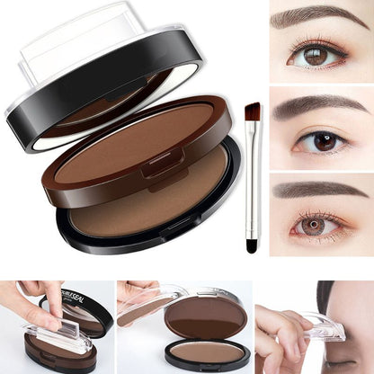 ⏳Oferta por tempo limitado⏰ Carimbo para sobrancelhas instantâneo e ajustável com pó de sobrancelha duas cores👁️