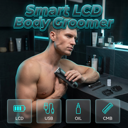 💝Uma excelente escolha de presente masculino 🎁💈 Aparador Elétrico Masculino para Pelos do Corpo
