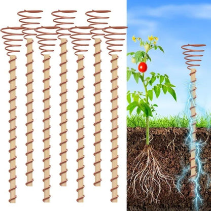 ⚡【Energia Natural no Jardim!】Suporte de Cobre para Plantas - Crescimento Turbinado!🌱✨