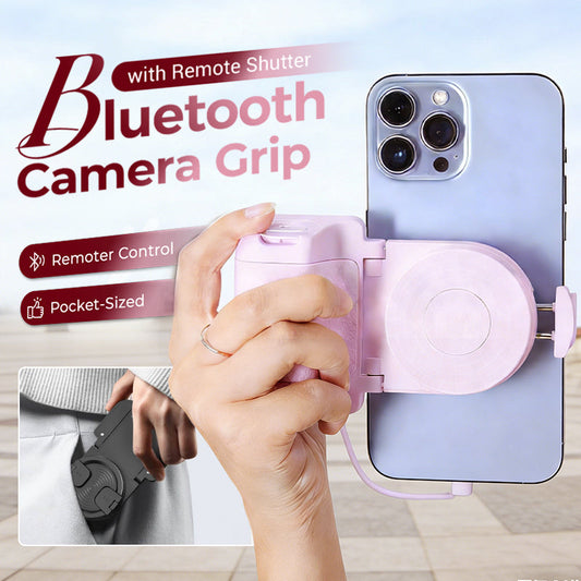 Empunhadura Bluetooth para câmera com disparador remoto integrado
