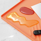 Tapete organizador para churrasco em silicone 2 em 1
