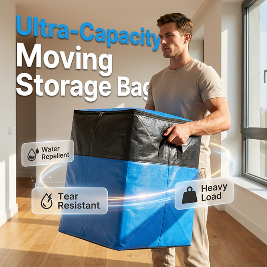 📦 50% DE DESCONTO AGORA! 🧳 Bolsa Dobrável para Armazenamento e Mudança – Alças Reforçadas e Fechamento com Zíper – Dobra-se Completamente, ideal para mudanças, viagens e organização de armários – Reutilizável e Fácil de Limpar 🏠