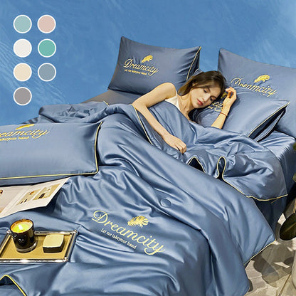 ✨Recém-atualizado 2026👑Conjunto de cama de quatro peças lavável e fresco🌸
