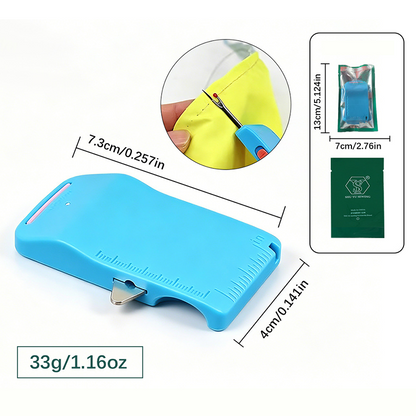 🥳PROMOÇÃO QUENTE 2026🥳💞MAIS DE 50 MIL VENDIDOS!🧵✂️ 50% DE DESCONTO! Guia de Costura e Rasgador Multifuncional – guia, rasga e mede tudo em um só produto. Lâmina retrátil, tamanho de bolso. Item essencial para quem ama costurar!
