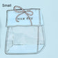 Sacolas Zip Transparentes com Laço de Desenho Animado
