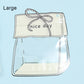 Sacolas Zip Transparentes com Laço de Desenho Animado