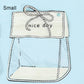 Sacolas Zip Transparentes com Laço de Desenho Animado