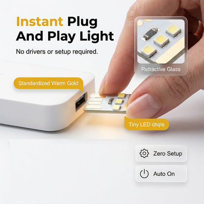 Luminária Noturna LED Mini Portátil Conexão USB