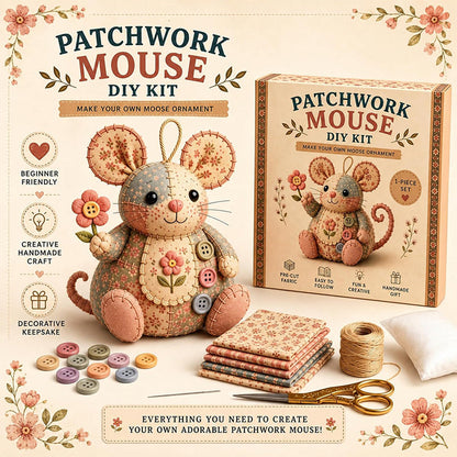 🥳Super Oferta 2026🥳💞Mais de 33 mil unidades vendidas! Kit de Costura Rato Patchwork 3D, diversão para iniciantes, alivia tensões e presente exclusivo