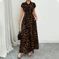 👗🐆 50% DE DESCONTO! Vestido feminino elegante com estampa de leopardo e gola lapela – Estiloso, modelador do corpo, perfeito para escritório, jantares e ocasiões especiais ✨