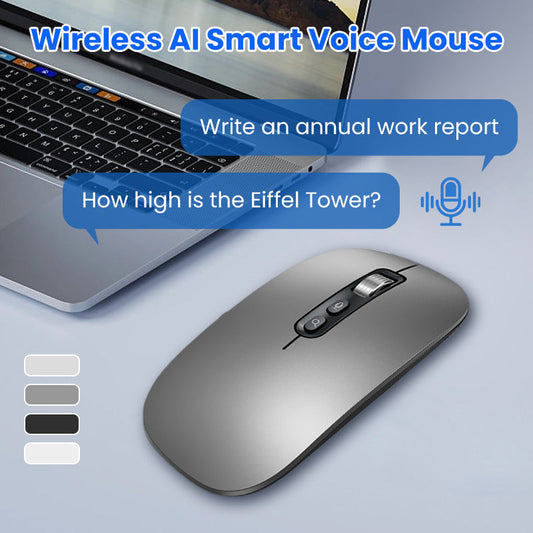 🗣️🖱️! Esse mouse fala 126 idiomas, entende 26 dialetos e digita tudo o que você fala – mais rápido que seu assistente, mais barato que um intérprete e nunca reclama de pausas para café!