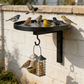 Banheira para Pássaros de Metal Parede – Acabamento Bronze Antigo 🐦🛁🧱🏡