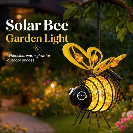 🐝Luz Solar de Abelha Pendente para Área Externa - Presente Perfeito para Amantes de Plantas, Mães ou Qualquer Pessoa Simpática❤️