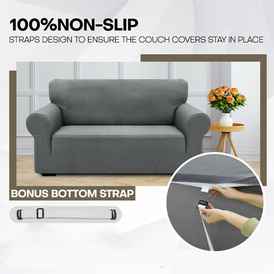 📢📢50% DE DESCONTO!! ⏰Capa de Sofá Jacquard de Alta Elasticidade com Tiras Antiderrapantes